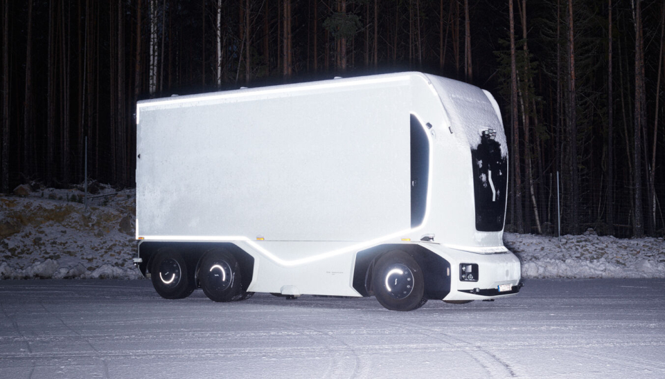 Apotea bruker Einride autonome kjøretøy til å frakte varer mellom selskapets to lagre.