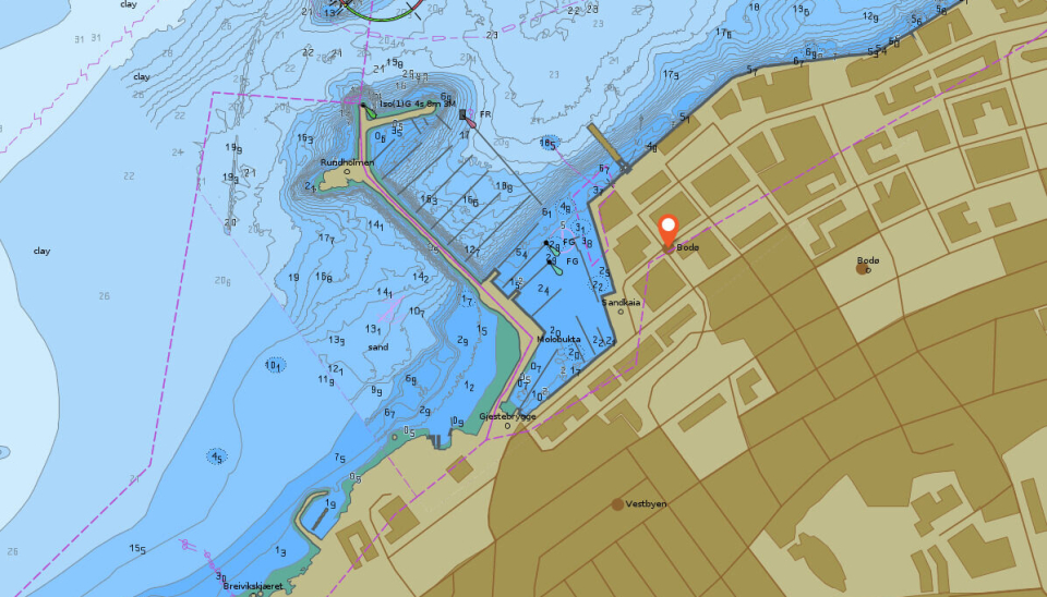 Sikrere seilas inn til Bodø havn