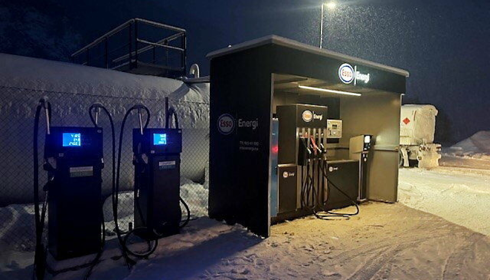 På industriområdet Spikarmoen i utkanten av Fagernes er det nå tilgjengelig HVO100 fra Esso.