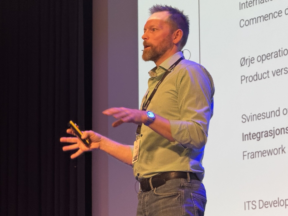 Jesper von Zweigbergk, daglig leder i Roadguard AS, fortalte om hvilke dører som har åpnet seg etter at startup-selskapet vant Logistikk- og innovasjonsprisen på Logistikkdagen i Østfold for ett år siden.