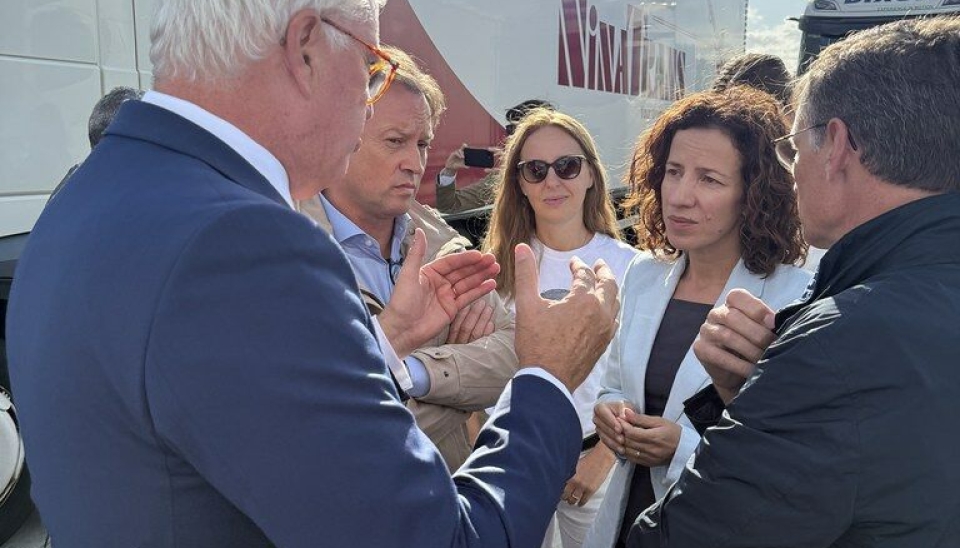 Roxana Mînzatu, Vice-President for Jobs and Skills i EU-kommisjonen, under en omvisning på døgnhvileplass i Belgia nylig.