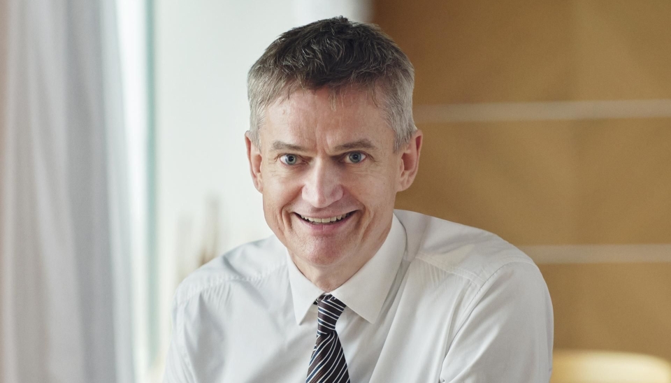 En positiv overrasket DFDS-sjef Torben Carlsen om dagen.