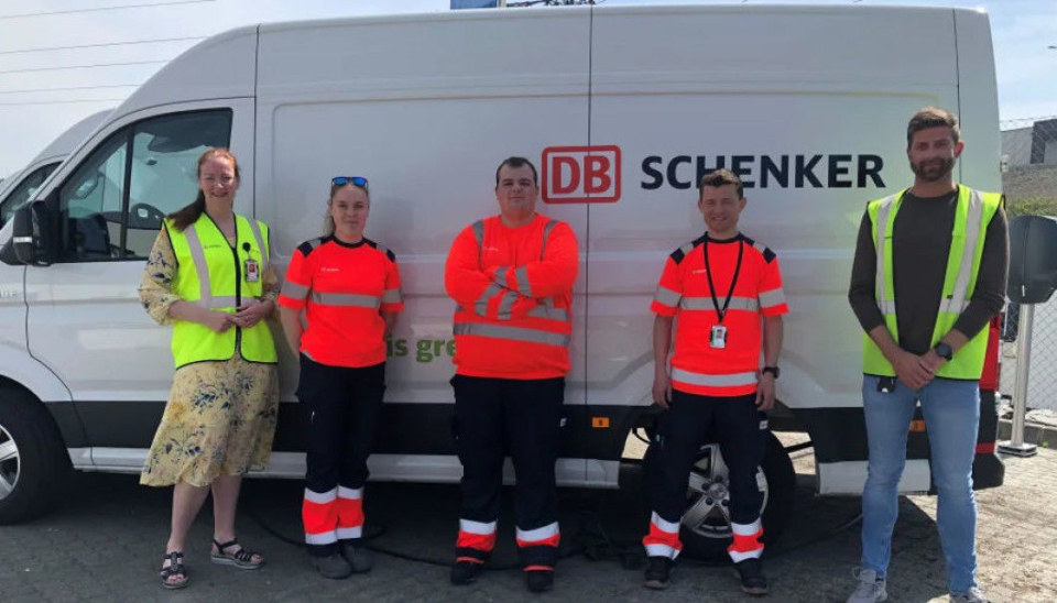 Stolte Schenkeransatte som nå bidrar godt til redusert utslipp. f.v. Hege Eide, Silje Sande, Pawel Jebrzyki, Håvard Svihus og Frode Svendsen.