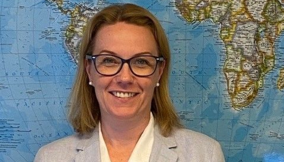 Kine J. Cummings mest utfordrende oppgave nå er å sørge for at kundene våre får utstyr og plass hjem til Norge fra i all hovedsak Kina.