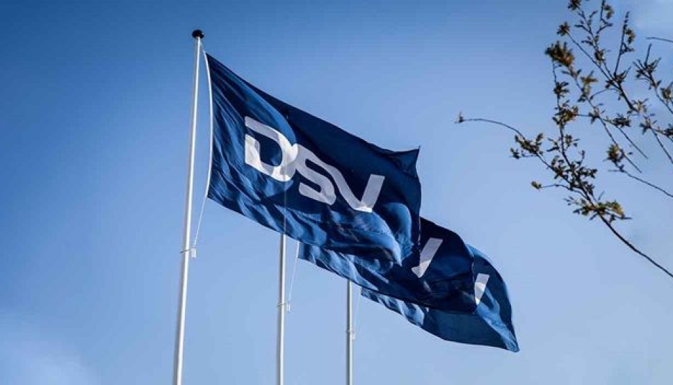 Det er kun DSV-flagget som skal vaie. Panalpina er ute.