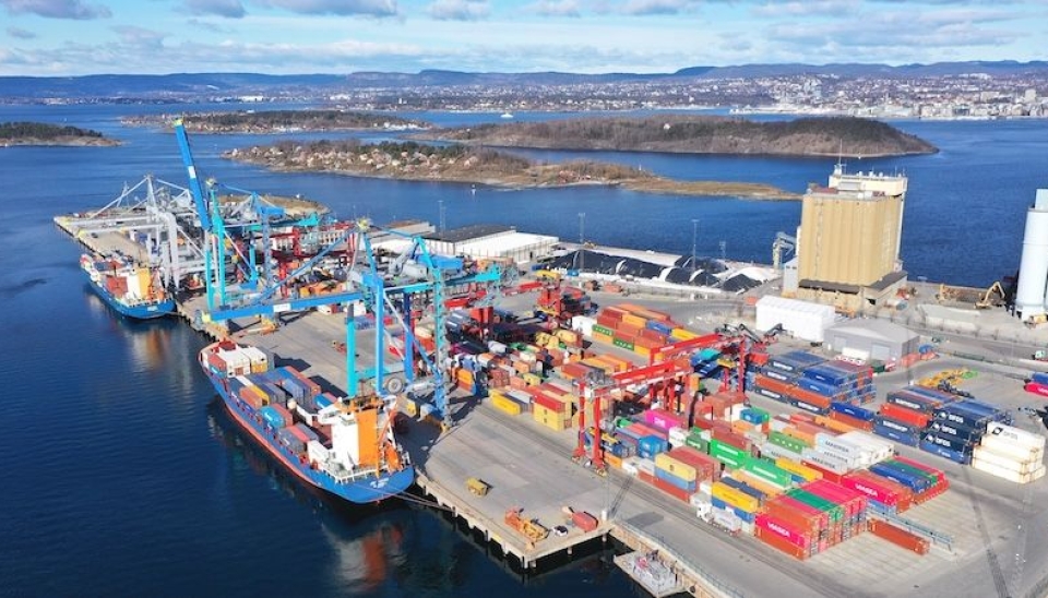 Sjursøya containerterminal (Foto: Yilport)