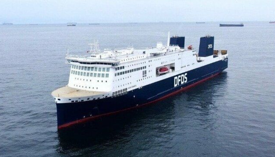 Aura Seaways er DFDS-rederiets største RoPax-ferge på lastekapasitet.