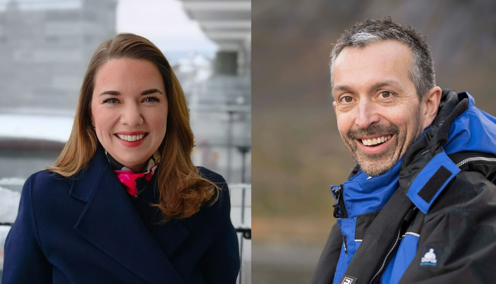Sjømatrådets nye utsendinger, Victoria Braathen, Stobritannia og Trond Rismo, Portugal.