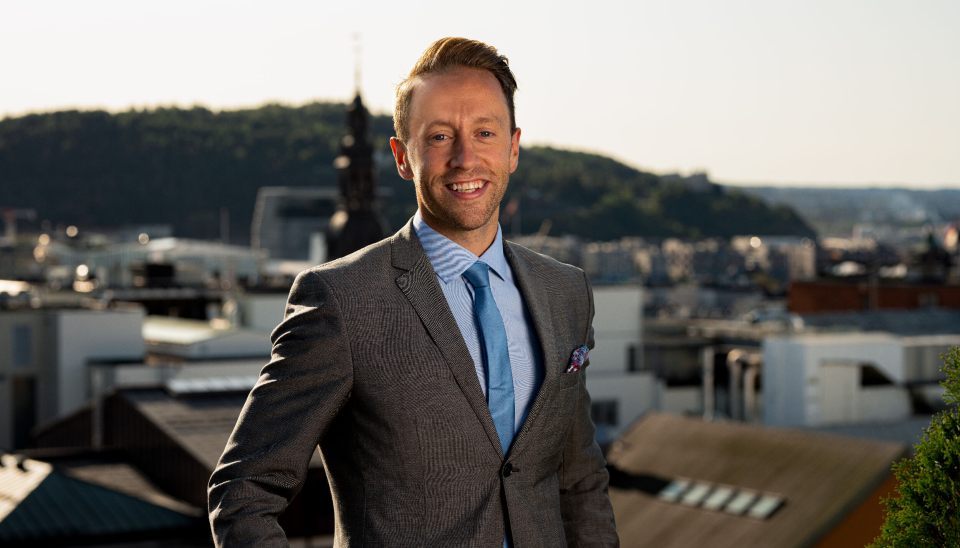 Kommunikasjonssjef Marius Husebø-Evensen i Schibsted Ecommerce & Distribution, og som representerer Helthjem, Morgenlevering og Distribution Innovation forteller at alle selskapene har bærekraft høyt på agendaen. (Foto: Manus)