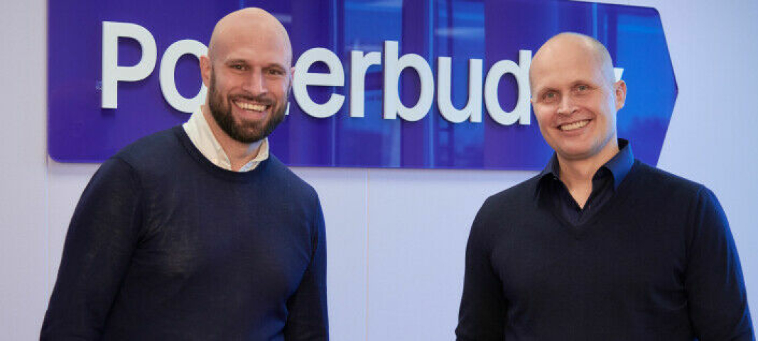 Alexis Priftis, CEO og grunnlegger av Instabox (til venstre), og Henrik Gerner-Mathisen, CEO og grunnlegger av Porterbuddy. (Foto: Peder Aaserud Eikeland)