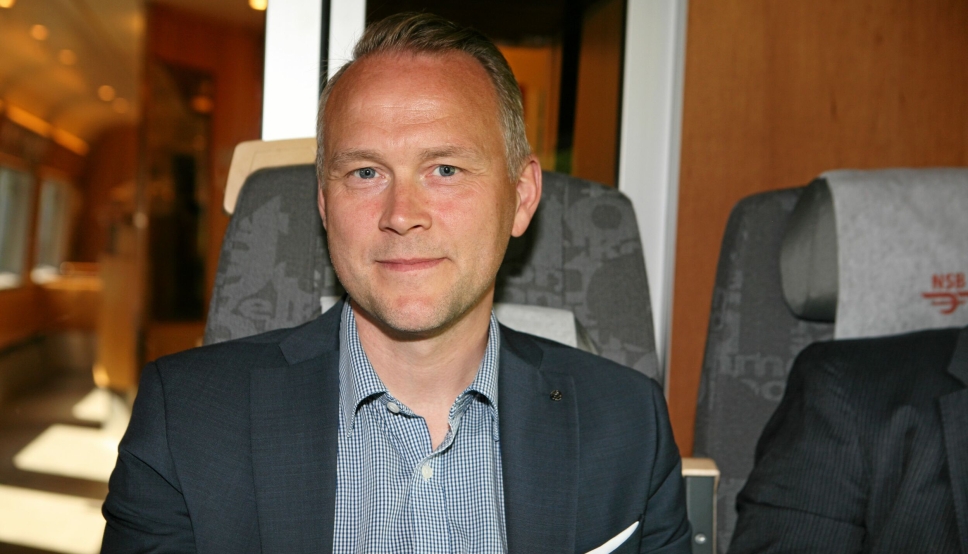 CargoNets Carl Fredrik Carlsen frykter at de økte strømprisene vil snu den positive trenden for gods på bane. Foto: Per Dagfinn Wolden