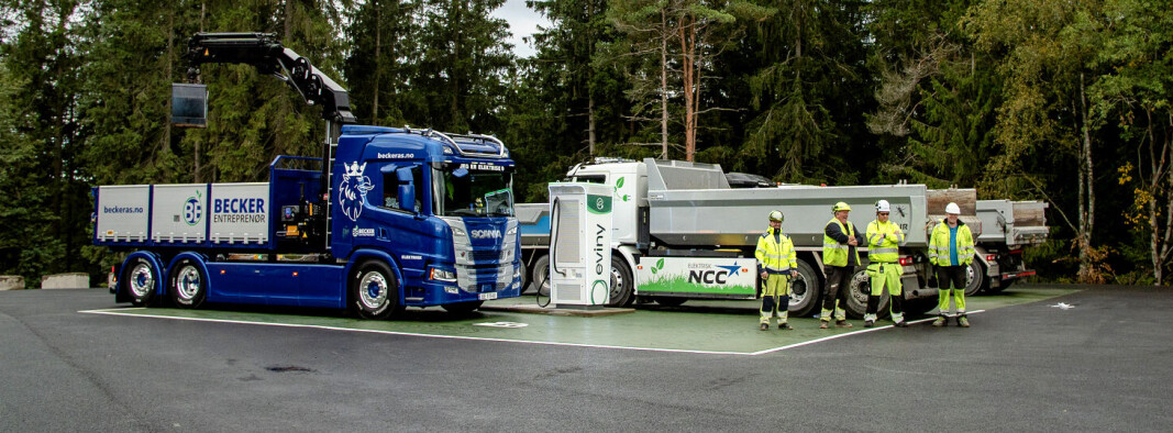 Slik så det ut på åpningsdagen for energifyllestasjonen hos Feiring på åpningsdagen. Slik så det ut på åpningsdagen for energifyllestasjonen hos Feiring på åpningsdagen.