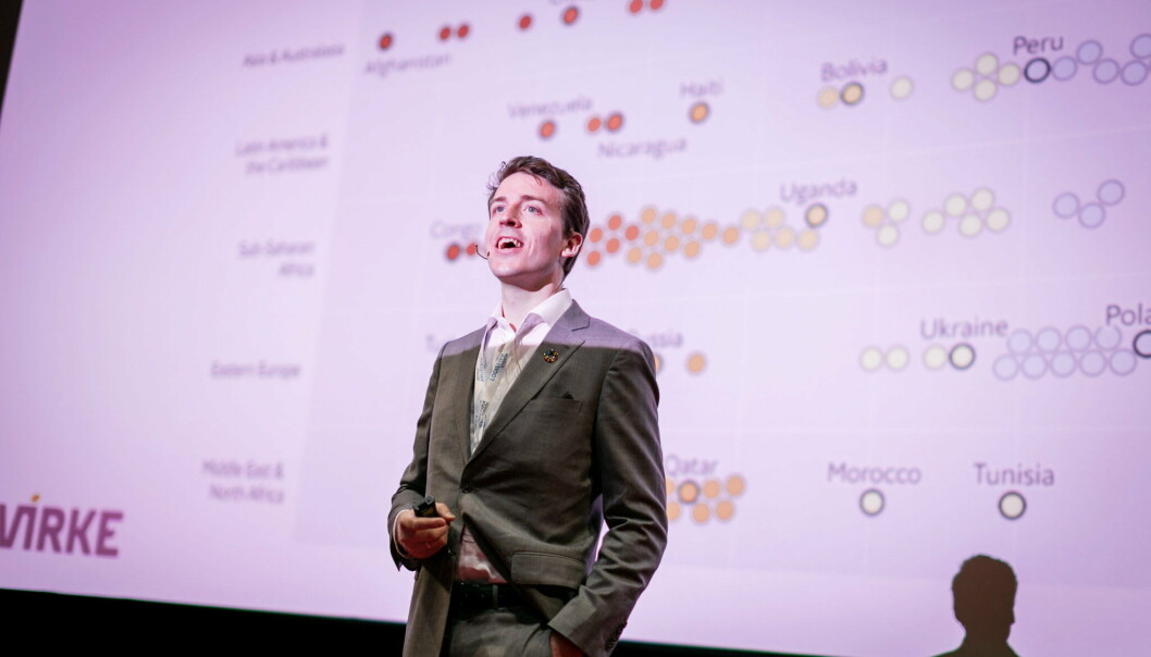 Sjefanalytiker i Virke, Runar Wiksnes, på Logistikk Insides konferanse Sjefanalytiker i Virke, Runar Wiksnes, på Logistikk Insides konferanse