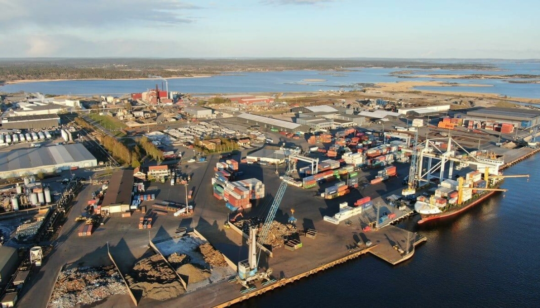 Deler av dagens havneområde. Foto: Borg Havn
