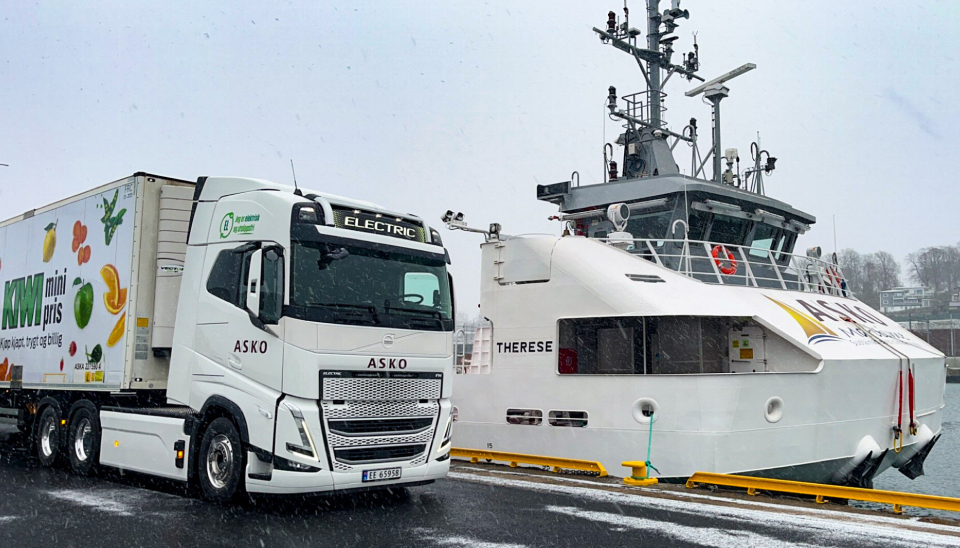 Første el-Volvo overlevert Asko