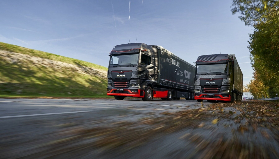 Nye MAN eTruck på full fart inn i DB Schenkers elektriske fremtid.