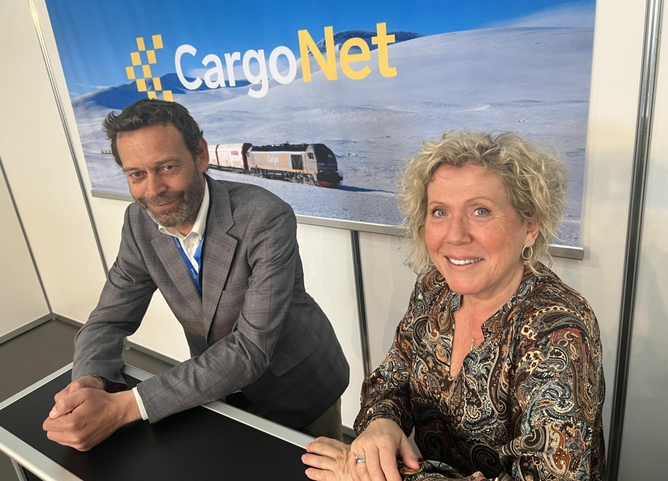 Ørjan Nielsen og Hilde Nordmarken, Key Account Managers i CargoNet, oppsummerte messen for Logistikk Inside. De kunne fortelle om stor interesse for de internasjonale transportene via Sverige.