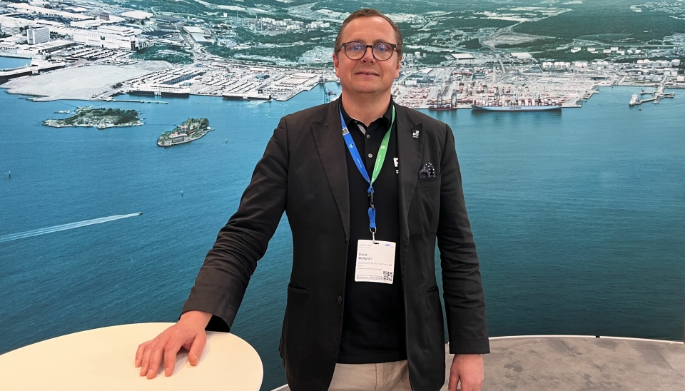 Business Development Manager David Wallgren i Gothenburg RoRo Terminal AB.