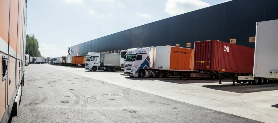 ColliCare Logistics AS er landets klart største aktør under bransjekoden 'Drift av gods- og transportsentraler'. Her fra den nye terminalen på Kløfta.