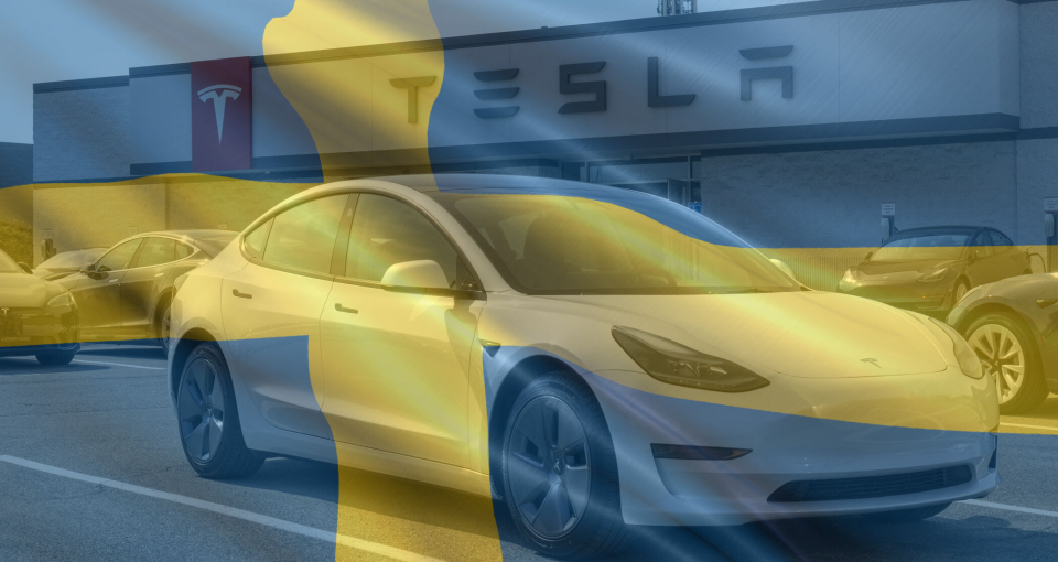 Svenske havnearbeidere blokkerer import av Tesla-biler