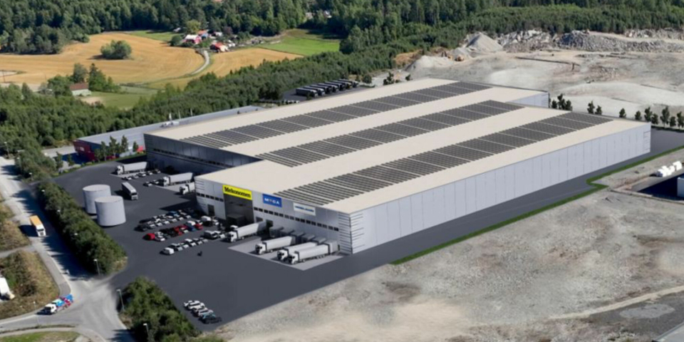 Lageret blir liggende på nordenden av industriområdet i Vestby, med det kommende Ikea-lageret som nærmeste nabo.