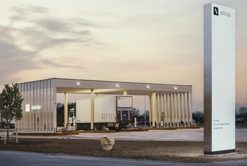 Einride: Skal etablere internasjonalt ladenettverk - nå er første stasjon åpnet