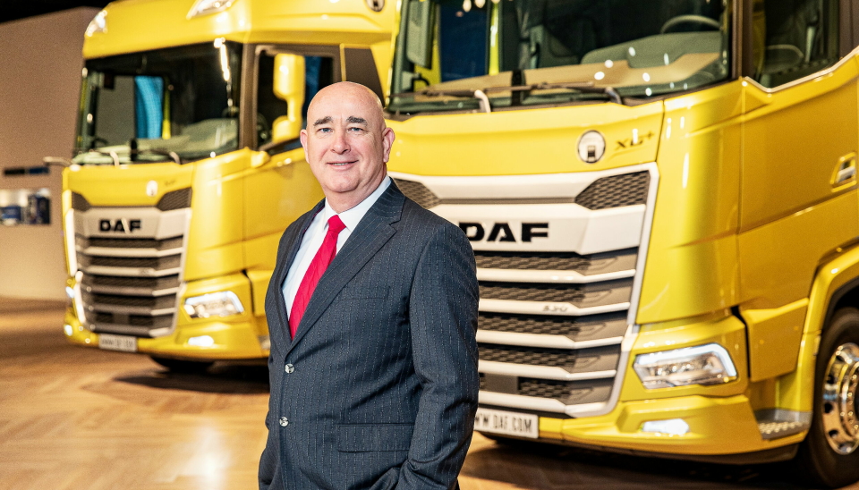 TØFFE MÅL: Gregor van der Mark er utnevnt til administrerende direktør med ansvar for DAF Trucks' markedsføring og salg i Sverige, Danmark, Finland og Norge. Målet er å bli største importmerke i Norden.