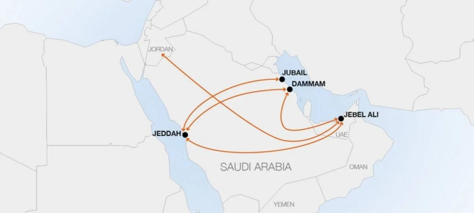 Hapag-Lloyd skaper sikker landkorridor for å kunne benytte Suezkanalen