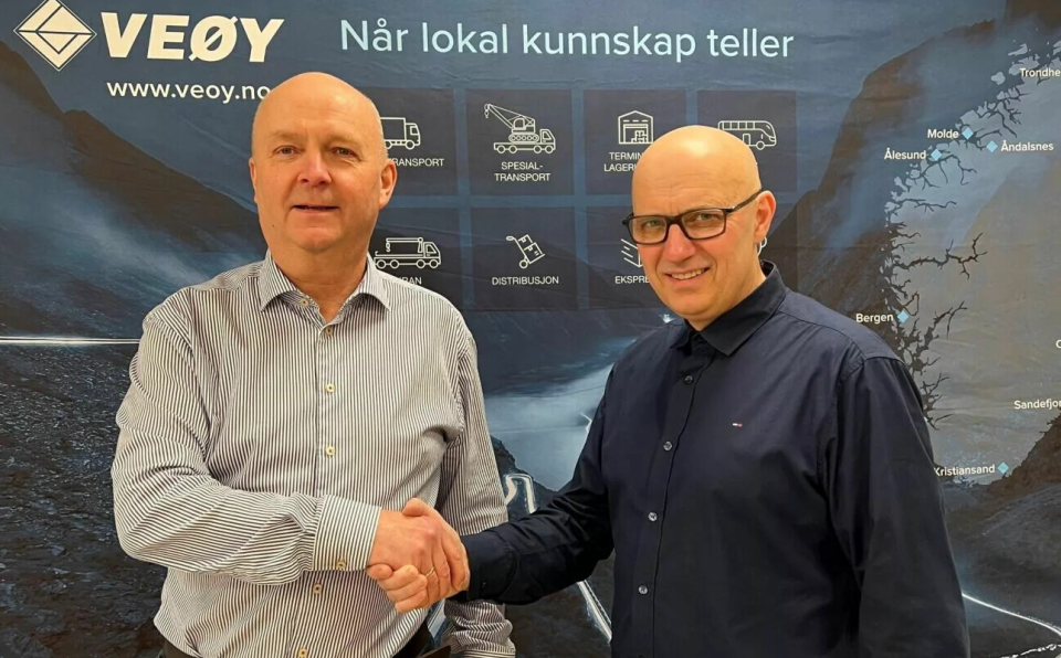Konsernsjef i Veøy, Lars Elling Bjåstad (f.v.) har sikret seg en ny daglig leder i datterselskapet Veøy Møre AS. Lars Christian Skage overtar rollen på vårparten.