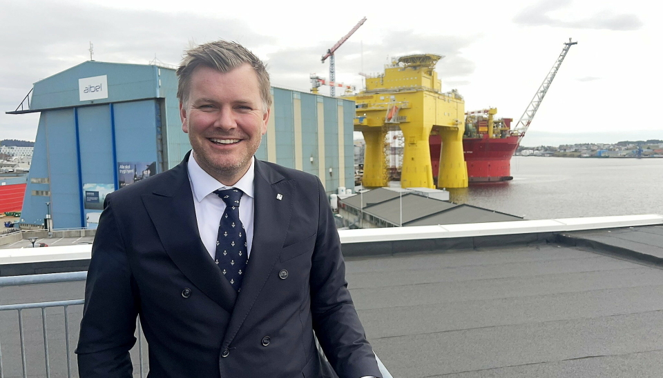 SKIFTER BEITE: Tore Gautesen har ledet Karsmund gjennom en rivende utvikling gjennom 11 år, og er nok fortsatt en av Norges yngste havnedirektører med sine 40 år. I mai har han siste arbeidsdag i havna.