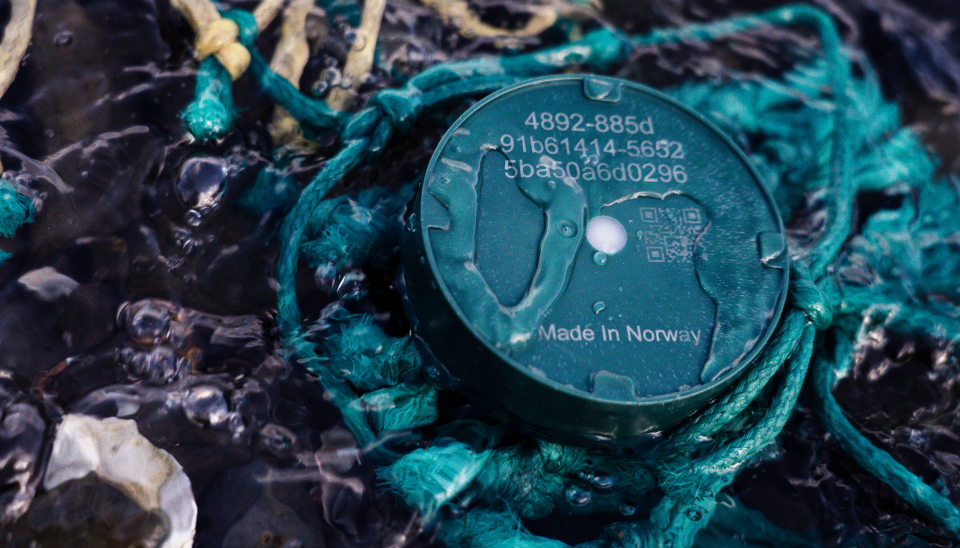 Slik ser Emma ut - en sporingsenhet laget i Norge av resirkulert havplast.