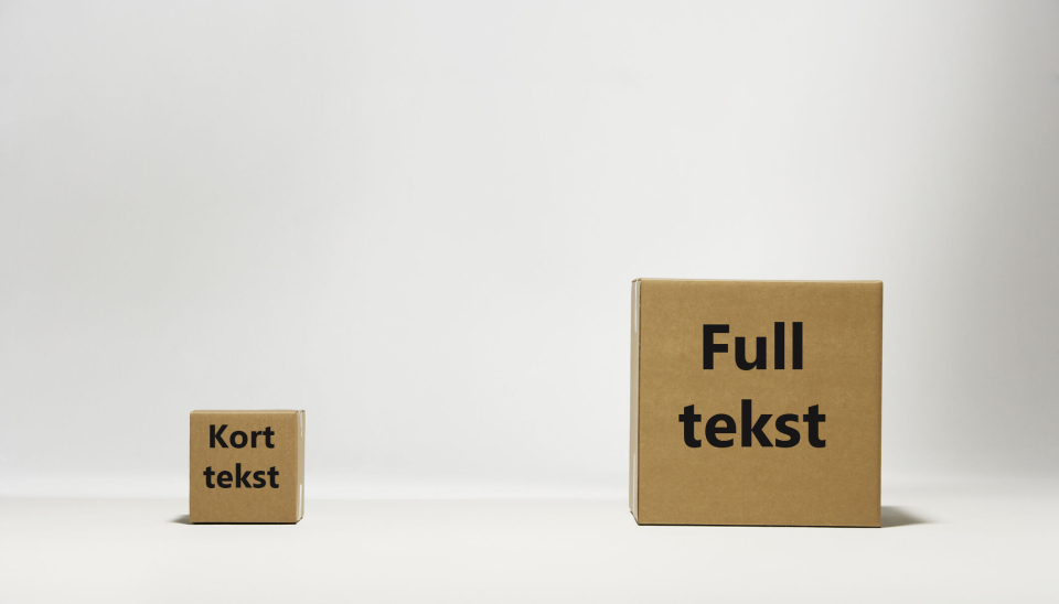 Vi øker servicegraden: Nå får du autogenerert kortversjon!