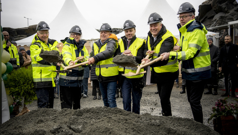 Denne uken var det det symbolske 'første spadetaket' ved den nye logistikkparken Halvorsäng ved Göteborg Havn.